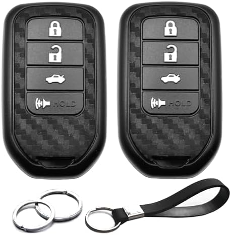 Honda Key Fob Cover With Keychain | 3-4 Button Shell For Accord, Civic, CR-V, Pilot, Odyssey & More - View #12