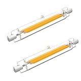 R7S LED 78mm Dimmbar,10W R7S LED Ersatz für 100W halogen leuchtmittel, R7S LED Stab Warmweiß 3000K 1000LM,LED lampe Kein Flackern,360° Abstrahlwinkel ,2er-Pack