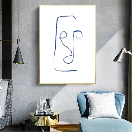 Peinture femme art abstrait affiche toile décoration murale maison
