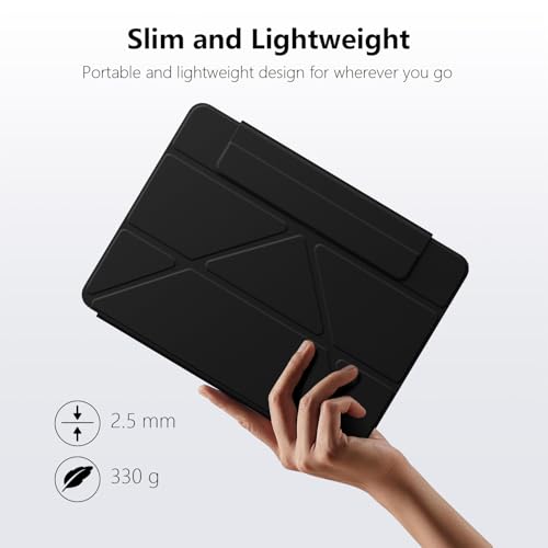 Image of for iPad (A16) 11th Generation Case 11 Inch 2025, iPad 10th Gen Case 10.9 Inch 2022, Convenient Magnetic Attachment, Two-Way Trifold Stand, Slim Tablet Cover Protection, Auto Sleep /Wake