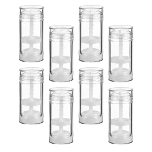 Beavorty 8 Botellas Plásticas Rellenable Giratorias de 30 Ml Envases Vacíos para Desodorante Tubo Almacenamiento Portátil para Viajes y Uso Cosmético Kit para DIY