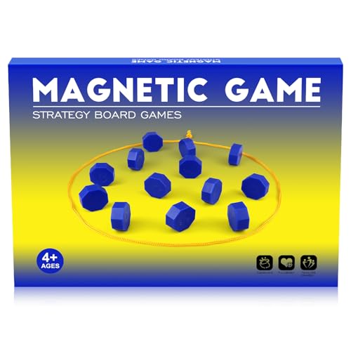 Bameca Magnet Game with String, Magnetic Chess Game for Family & Party & Travel & Camping - Puzzle Strategy Games, 2 Player Games for Kids & Adults