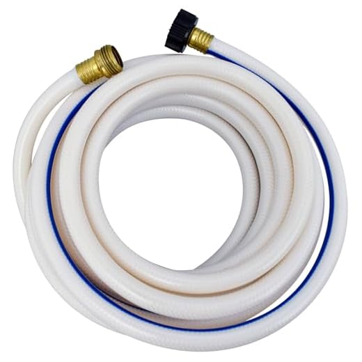 Valterra AquaFresh High Pressure Drinking Water Hose, Water Hose Hookup for RV - 1/2" x 25', White