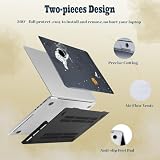 HLAAJJX Etui na MacBooka 12 cali 2017 2016 2017, twarda obudowa i osłona klawiatury do Retina 12 A1534, błyszczący astronauta