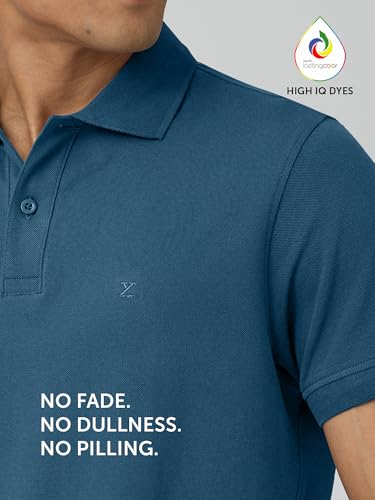 Image of XYXX Men's Nova 100% Combed Cotton Regular Fit Polo T-Shirt
