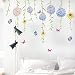 DKTIE Flower Wall Decals for Living Room Flowers Decorations for Wall Stickers for Bedroom Living Room Removale Art Decal