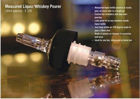 DOVEAZ® Measured Liquor/Whiskey Pourer – 30ml Approx | Precision Bottle Pour Spout for Bars, Restaurants & Home Use - Image 2 thumbnail