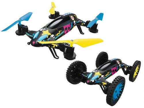Preisvergleich Produktbild 2in1-Quadrocopter / RC-Car Racemachine, 6-Achsen-Gyr