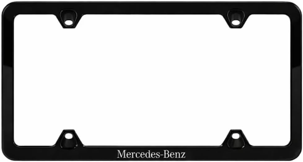 Genuine Mercedes-Benz Q-6-88-0125 - M-B Black Slim Line License Plate Frame (2200)