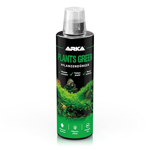 Aquarium Pflanzen Dünger 473 ml – fördert sattgrünes Wachstum & kräftige Wurzeln – mit Vitaminen & Spurenelementen – flüssiger Volldünger für Wasserpflanzen & Aquarienpflanzen – ARKA Plants Green