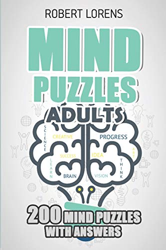 Mind Puzzles Adults: LITS Puzzles - 200 Brain Puzzles with Answers (Grid Puzzles)