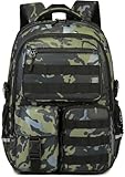 SunForMorning School Backpack for Boys Lightweight Bookbag for Kids Children Teens Elementary Middle School, Camo Boys Backpacks Back to School Gifts, Black Camo
