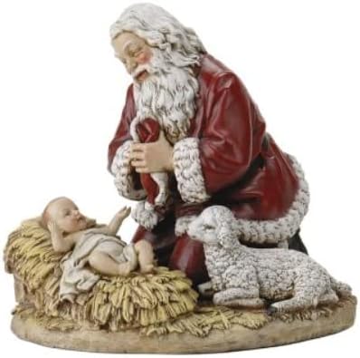 Joseph's Studio by Roman High Kneeling Santa Figura de Joseph Studio, 8.75 pulgadas