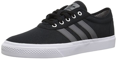 adidas Originals adi-Ease Skate Shoe, Black/Grey/White, 4 M US