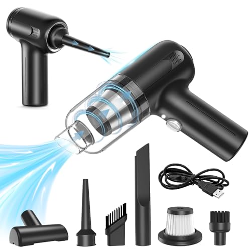 Zarkh Handheld Vacuum Cleaner,13000Pa, Car Vacuum Cleaner, Tyep-C Double Layer Filtration Rechargeable Portable Lightweight Mini, Cleaning for Home Office Desk and Car