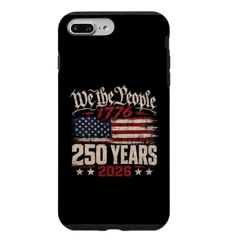 American Flag We The People 2026 250 Years 1776 4th of July �X�}�z�P�[�X iPhone 7 Plus/8 Plus �p