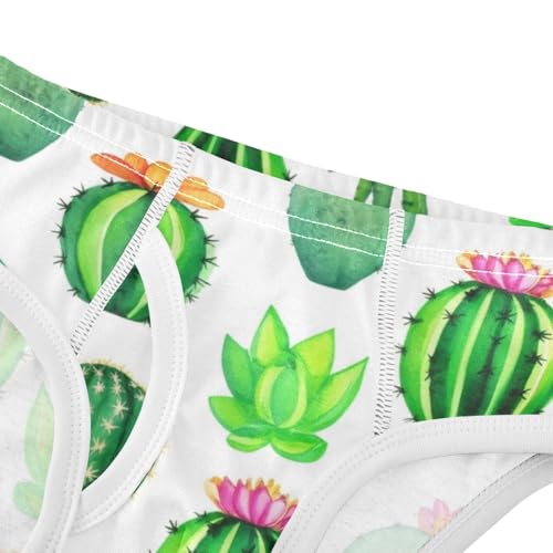 ODAWA Cacti Succulents Toddler Cotton Underwear, Boy Underwear 2T4