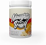 Naughty Boy Advanced 100% Whey Protein Powder. Muscle Building & Recovery Shake with Optimum Taste & Mixability. Low Sugar. (White Chocolate Caramel Biscuit, 900 g)