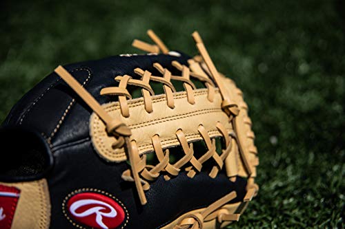 Rawlings Luva de beisebol da série Prodigy, teia de armadilha modificada, 29 cm, mão direita