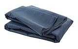 Bo-Camp Vorzelt Teppich Camping Zelt Boden Caravan Wohnwagen Balkon Outdoor 2-6m blau 3,0 x 4,0 cm