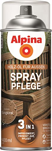 Alpina Holzöl Spray 0,4L Bangkirai Spraypflege