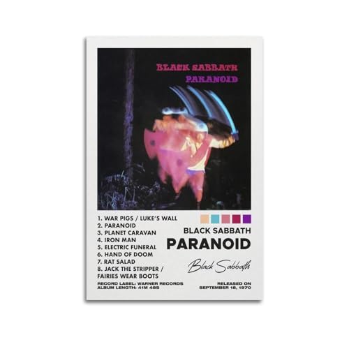 LIRAHRNNKA Poster decorativo su tela con album dei Black Sabbath