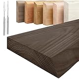 Wandregal Holz mit Baumkante | 160 cm