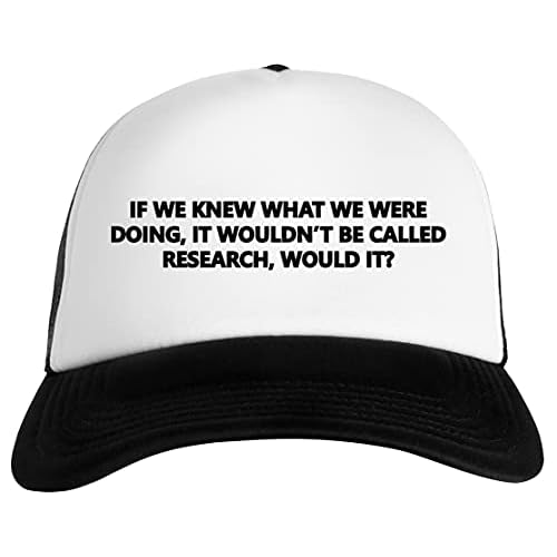 Luxogo If We Knew What We were Doing, Then It Wouldnt Be Called Research, Would It Gorra De Béisbol Unisex Baseball Snapback Cap