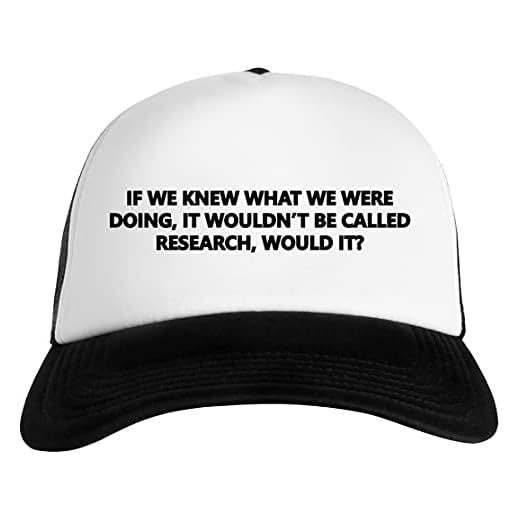 Luxogo If We Knew What We were Doing, Then It Wouldnt Be Called Research, Would It Gorra De Béisbol Unisex Baseball Snapback Cap