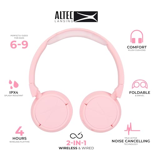 Image of Altec Lansing - Kids Bluetooth Headphones, Wireless Over Ear