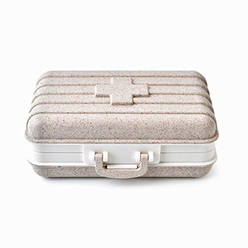 Preisvergleich Produktbild lymty Tragbarer Pill Organizer, Pillendose mit feuchtigkeitsfestem Design für Geldbeutel und Taschen, gut verpackte Pillenhülle für Vitamine, Fischöl, Ergänzungen und Medikamente