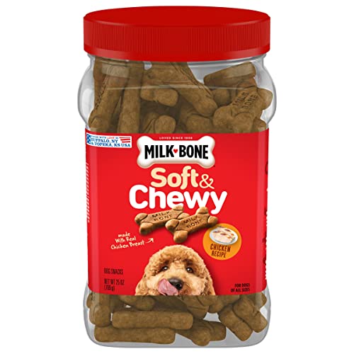 Image of Milk-Bone Dog Treats Bundle: Original Biscuits for Medium Dogs 10 Pounds + Soft & Chewy Chicken 25 Ounce