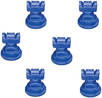 Pack of 6 - TeeJet TwinJet Flat Spray Tips Blue 110° x 2 Rated @ 0.30 GPM TTJ60-11003VP