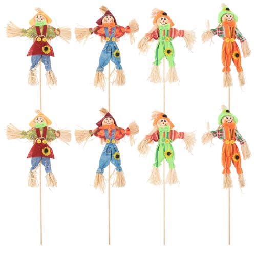 Espantapájaros de Halloween MAGICLULU de bambú con diseños distintivos para ornamentar huertos 2