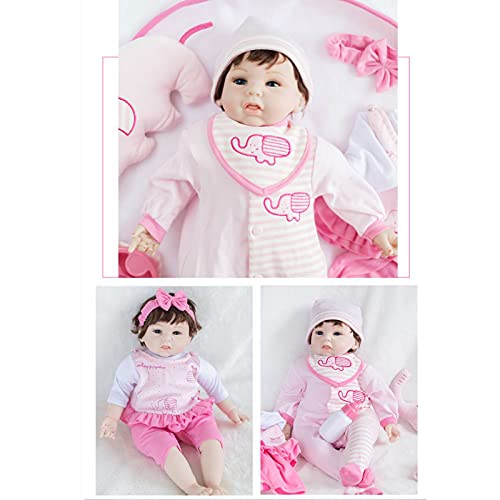 Hengqiyuan 50cm 20Zoll Reborn Babypuppe wie Echtes Baby Weiche Silikon Vinyl echt Babypuppen Lebensechte Puppe… – Bild 6
