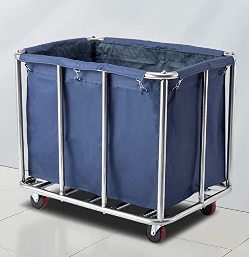 Carrito de lavandería con ruedas gran capacidad para almacenamiento 2