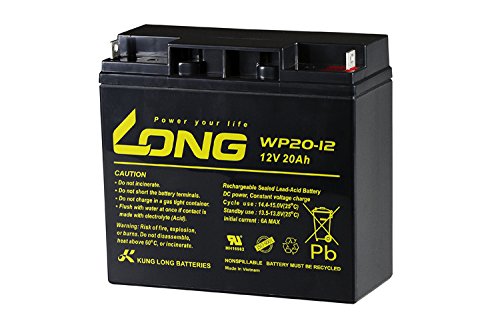 《高性能シールドバッテリー 12V20Ah》Long　WP20-12　　非常用電源等に！GP12170 PE12V17　12SSP18 NPH16-12T 12m17W HF17-12A 互換　サイクルバッテリー等