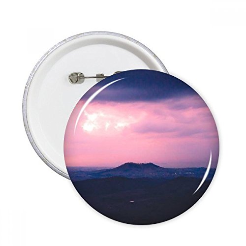 Pins badge bouton rose dark clouds ciel ronde vêtement décoration 5pcs