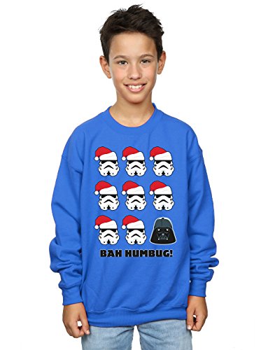 Sweat Star Wars garçon pull de Noël bleu royal idée cadeau 7-8 ans
