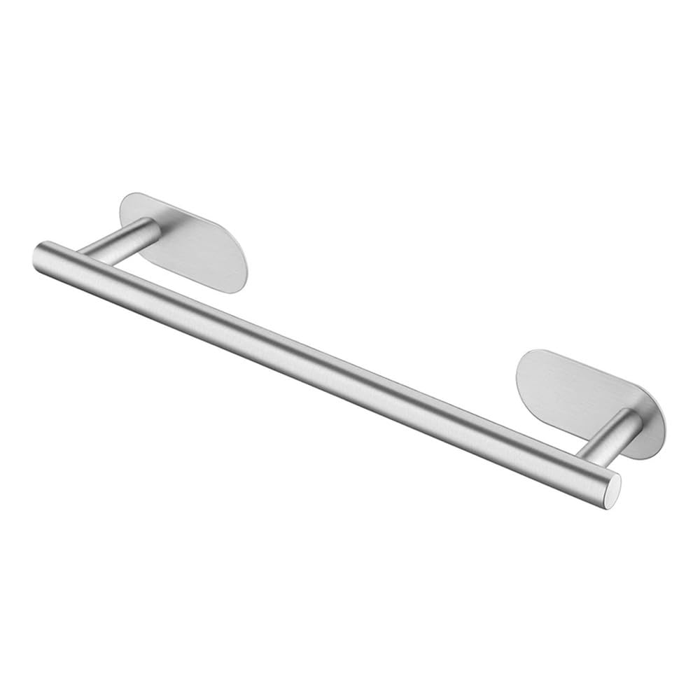 VVW&LIU Stainless Steel Towel Rail Self Adhesive Towel Rack For Bathroom Kitchen Toilet Wall Mounted Punch-Free Installation,Silver