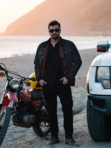 Mens Flannel Lined Lightwight Casual Snaps Plaid Shacket Shirt Jacket with Pockets4