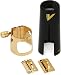 Vandoren LC08P Optimum Ligature and Plastic Cap for Tenor Saxophone Gilded with 3 Interchangeable Pressure Plates