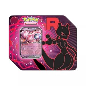 Pokemon Trading Card Game Team Rocket Collector Tin with 5 Booster Packs and Promo Card (Mewtwo)