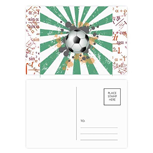 Football formule jeu de cartes postales multicolores au design Radial graphique