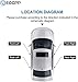 ECCPP Door Handles Exterior Outer Outside Front Passenger Driver Side Replacement for 1992 1993 1994 1995 1996 Camry Black(2pcs)