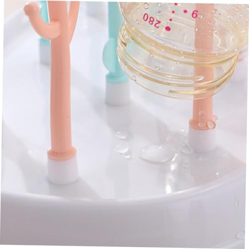 Miniatura 9 de Bazeitflow Escurre Biberones Con Flexibles Tapa Transparente Antipolvo Base Recoge Agua Soporte Seguro Pp Para Bebés Práctico Organizador Multifuncional Para Botellas Y Accesorios