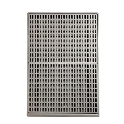 LZWNBX 大型犬、中型犬、小型犬用 洗浄エリアとおしっこパッド付きのペット用トイレトレーニング。丸洗いできるのでお手入れ簡単。屋内外での使用に最適です (71×49×2.8CM,グレー)