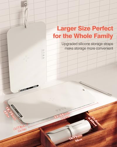 image for Food Warming Mat, iTRUSOU 27.5x16'' Electric Warming Tray with 7 Temp-