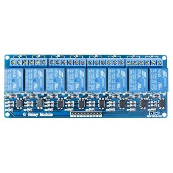 ELEGOO 8 Channel DC 5V Relay Module with Optocoupler for Arduino UNO R3 ...
