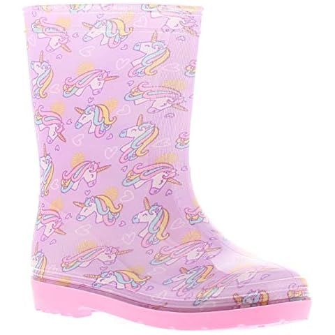 Princess Stardust Ps Fantasy Girls Wellies Pink 12 Child UK Cover
